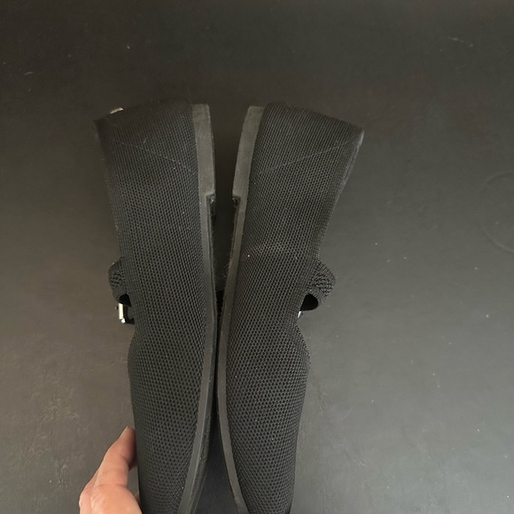 Steve Madden Women's Black Knit Mary Jane Ballet Flat Buckle Closure Size 8.5 - Picture 6 of 9